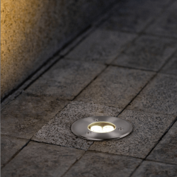 TRIO BELAJA oprawa gruntowa LED IP65 srebrna Ø11,5/16cm