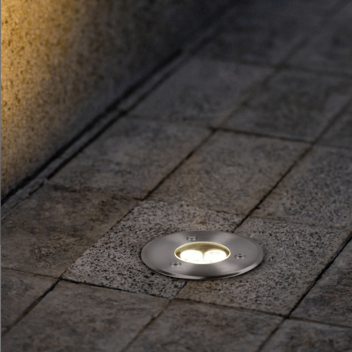 TRIO BELAJA oprawa gruntowa LED IP65 srebrna &Oslash;11,5/16cm