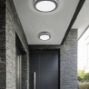 TRIO PIAVE outdoor LED ceiling lamp with motion sensor