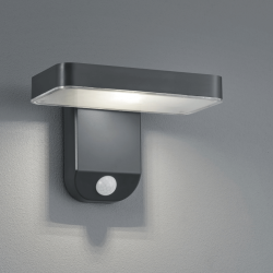 TRIO ESQUEL solar wall lamp with motion sensor IP44 anthracite