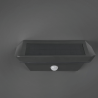 TRIO MENDOZA LED solar wall lamp with motion sensor, anthracite