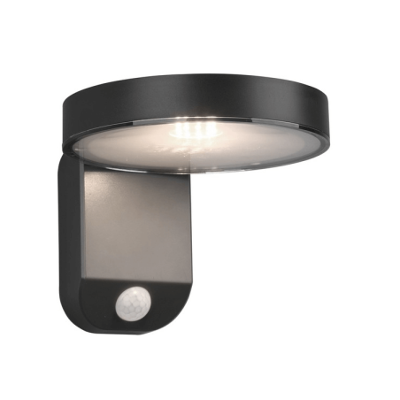 TRIO POSADAS solar wall lamp, motion sensor IP44 anthracite TRIO POSADAS solar wall lamp, motion sensor IP44 anthracite