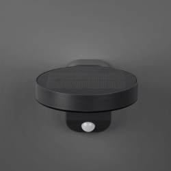 TRIO POSADAS solar wall lamp, motion sensor IP44 anthracite