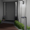 TRIO POSADAS solar wall lamp, motion sensor IP44 anthracite