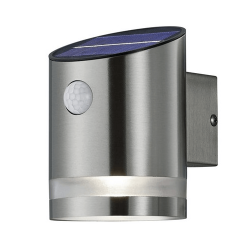 TRIO SALTA solar wall lamp motion sensor silver, anthracite