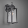TRIO OLONA rectangular outdoor wall lamp E27 anthracite copper