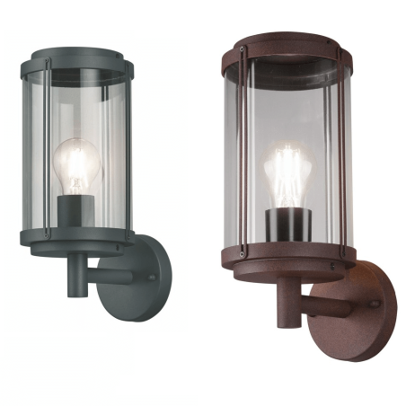 TRIO TANARO outdoor wall lamp E27 anthracite, copper TRIO TANARO outdoor wall lamp E27 anthracite, copper