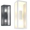 TRIO GARONNE outdoor wall lamp 2xE27 IP44 white, anthracite