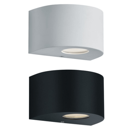 TRIO ROSARIO round outdoor wall lamp IP44 white, black TRIO ROSARIO round outdoor wall lamp IP44 white, black