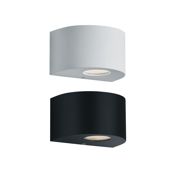 TRIO ROSARIO round outdoor wall lamp IP44 white, black
