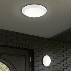 TRIO CAMARO zewnętrzna lampa sufitowa E27 biała, antracyt