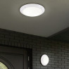 TRIO CAMARO zewnętrzna biała lampa sufitowa 2xE27 33cm