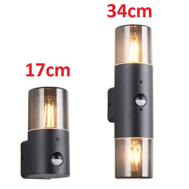 TRIO HOOSIC outdoor wall lamp E27 with motion sensor