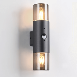 TRIO HOOSIC outdoor wall lamp E27 with motion sensor