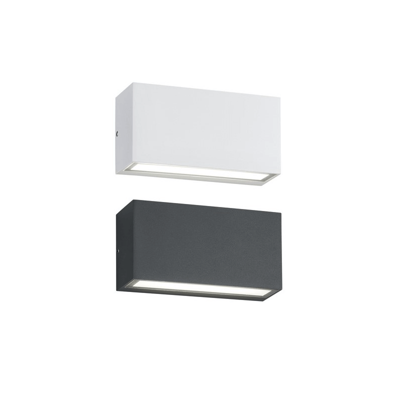 TRIO TRENT outdoor LED wall lamp, up/down, rectangle
