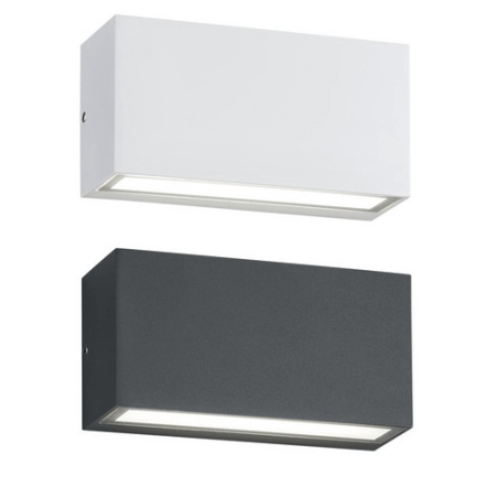 TRIO TRENT outdoor LED wall lamp, up/down, rectangle TRIO TRENT outdoor LED wall lamp, up/down, rectangle