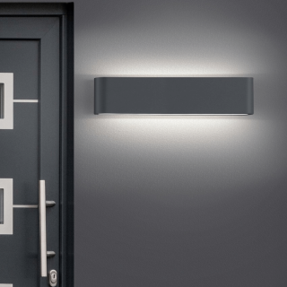 TRIO THAMES II outdoor LED wall lamp IP54 white, anthracite