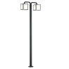 TRIO CUBANGO garden standing lamp 200cm 2xE27 anthracite