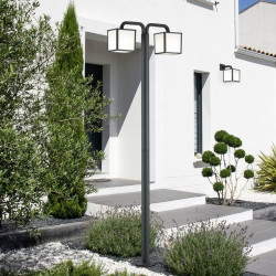 TRIO CUBANGO lampa ogrodowa stojąca 200cm 2xE27 antracyt