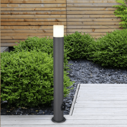 TRIO HOOSIC lampa ogrodowa stojąca E27 antracyt, miedziany