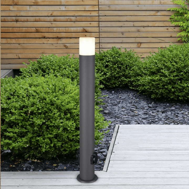 TRIO HOOSIC garden standing lamp E27 anthracite, copper