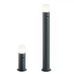 TRIO HOOSIC lampa ogrodowa stojąca z czujnikiem ruchu