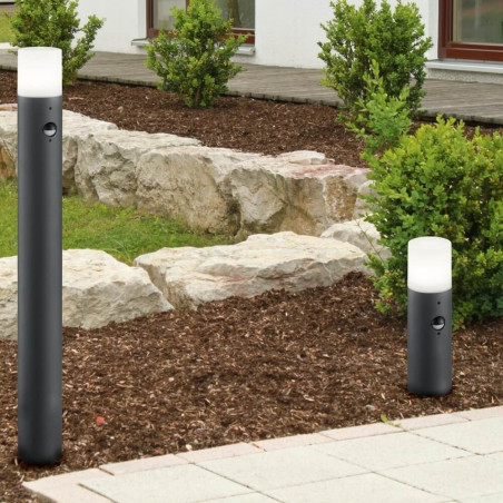 TRIO HOOSIC lampa ogrodowa stojąca z czujnikiem ruchu