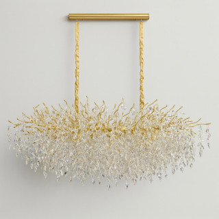 ADANI PREMIUM długa, ekskluzywna lampa wisząca 180cm z kryształu K9