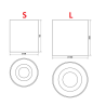 OXYLED NABLA round surface-mounted LED luminaire 2700K/4000K/6500K