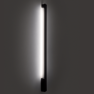 LOONARI TESSO podłużny, czarny kinkiet LED IP65 90/120/150cm