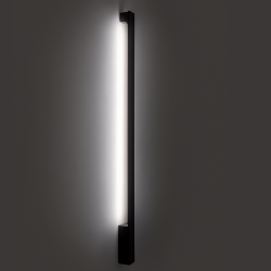 LOONARI TESSO podłużny, czarny kinkiet LED IP65 90/120/150cm