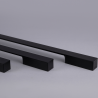 LOONARI TESSO oblong, black LED wall lamp IP65 90/120/150cm