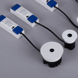 OXYLED OREA I recessed LED fixture 2700K/4000K/6500K white, black