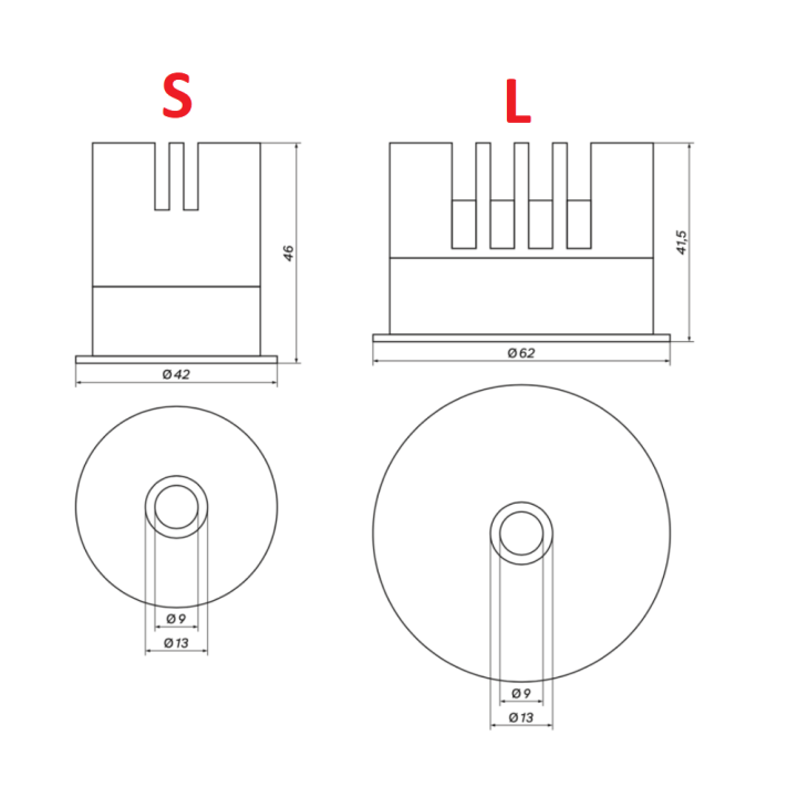 OXYLED OREA I frameless recessed LED luminaire 2700K/4000K/6500K