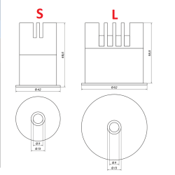 OXYLED OREA II frameless recessed LED luminaire 2700K-6500K