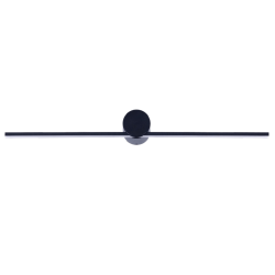 LOONARI SILLA podłużny czarny kinkiet LED 3000K IP44 60/90cm