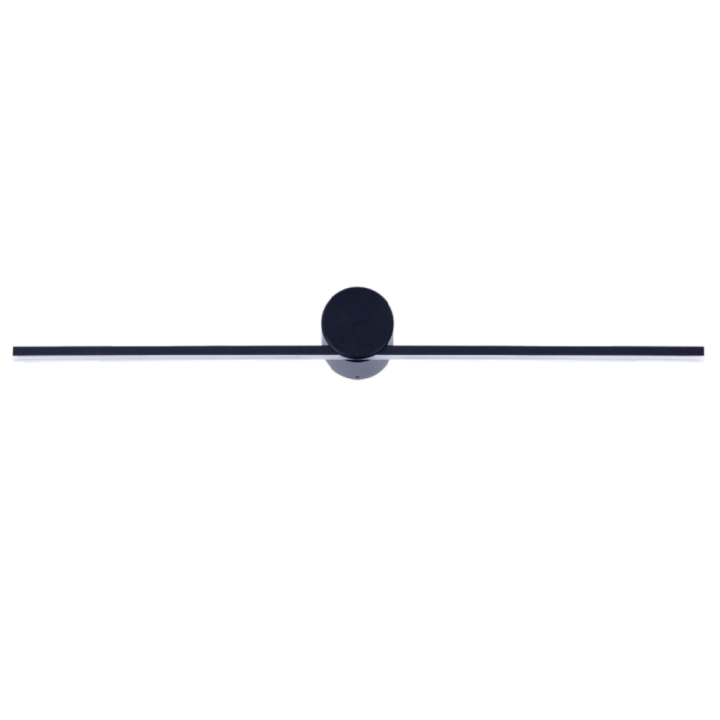 LOONARI SILLA oblong black LED wall lamp 3000K IP44 60/90cm