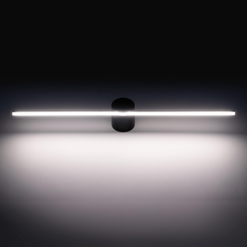 LOONARI SILLA oblong black LED wall lamp 3000K IP44 60/90cm