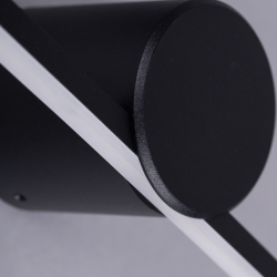 LOONARI SILLA podłużny czarny kinkiet LED 3000K IP44 60/90cm
