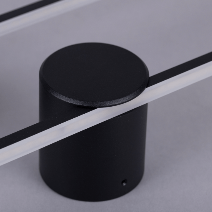 LOONARI SILLA oblong black LED wall lamp 3000K IP44 60/90cm