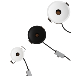 LOONARI NOVA recessed LED fixture 3000K/4000K/6000K white, black