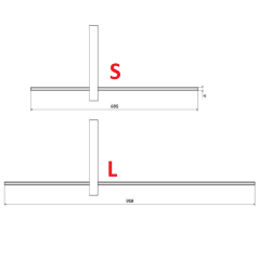 LOONARI SAVI black LED wall lamp 3000K with switch on the housing