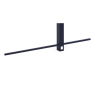 LOONARI SAVI black LED wall lamp 3000K with switch on the housing