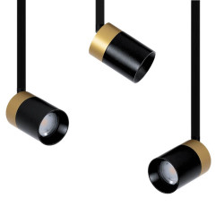 OXYLED CROSTI LACCE SLIM track light black and gold GU10