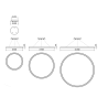 LOONARI MILO LED hanging lamp Ø60/90/120cm white, black