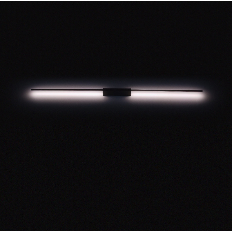LOONARI VISSO oblong black LED wall lamp 3000K 120/150cm