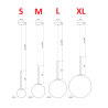 LOONARI ATINA pendant lamp ball G9 white, black LOONARI ATINA pendant lamp ball G9 white, black