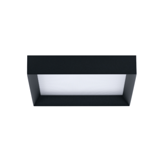 LOONARI VIANA black square LED ceiling lamp 3000K/4000K