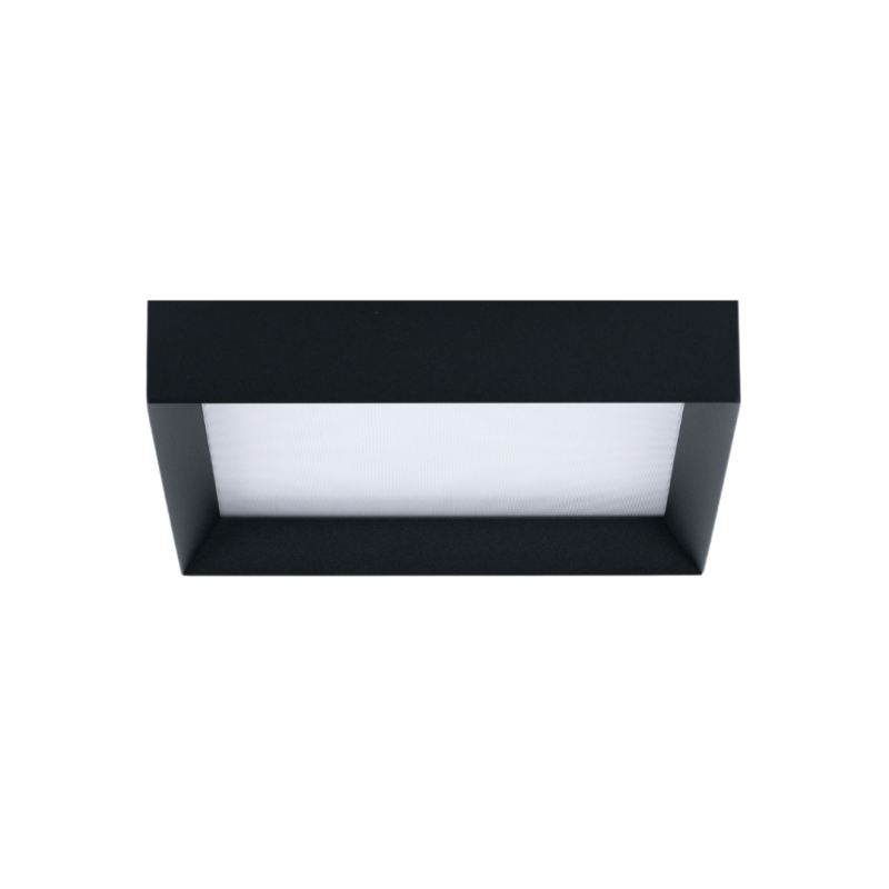 LOONARI VIANA black square LED ceiling lamp 3000K/4000K