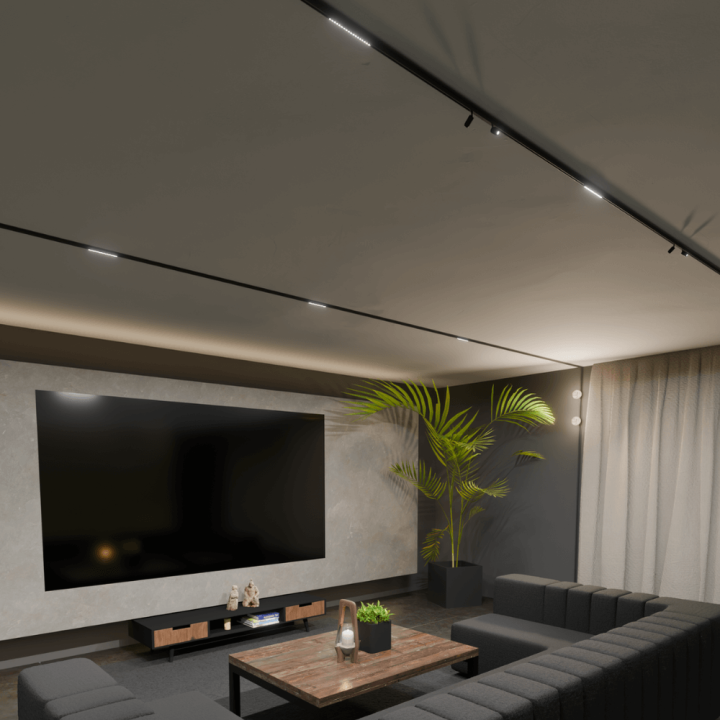 LOONARI MiniLINE STRIPE liniowa lampa do szyny magnetycznej 48V